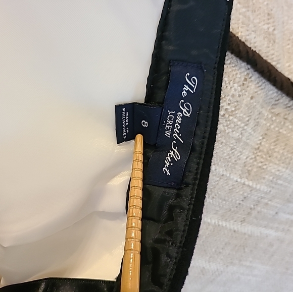 J crew wool pencil skirt in Cream With Black women’s  Excellent Condition size 8 - Picture 9 of 9